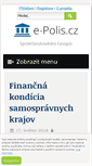 Mobile Screenshot of e-polis.cz